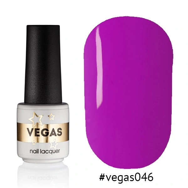 Гель-лак Vegas Nail Lacquer 046 малиновий з фіолетовим відтінком 6 мл