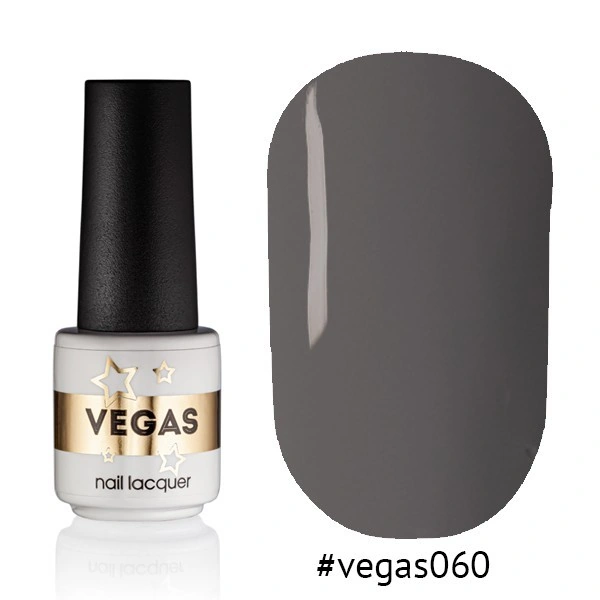 Гель-лак Vegas Nail Lacquer 060 холодний сірий, емаль 6 мл