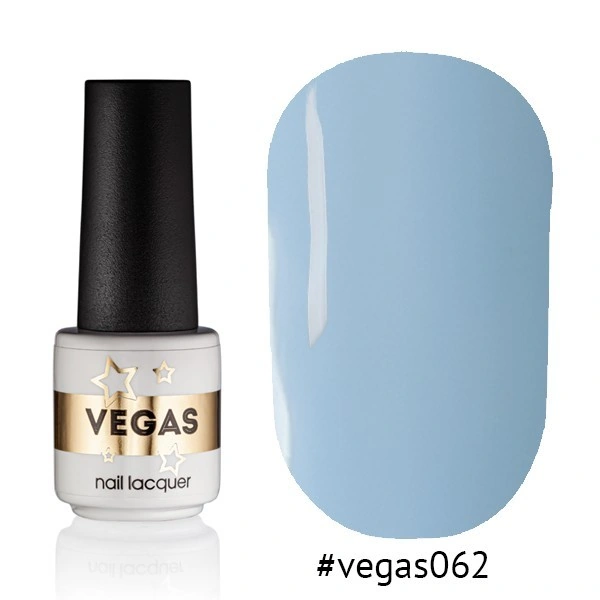 Гель-лак Vegas Nail Lacquer 062 світло-блакитний, емаль 6 мл