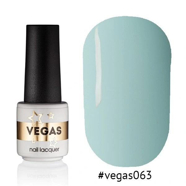 Гель-лак Vegas Nail Lacquer 063 насичений блакитний 6 мл