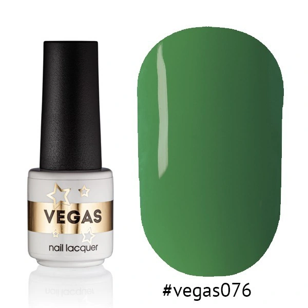 Гель-лаки Vegas Nail Lacquer 076 темний трав`яний, емаль 6 мл