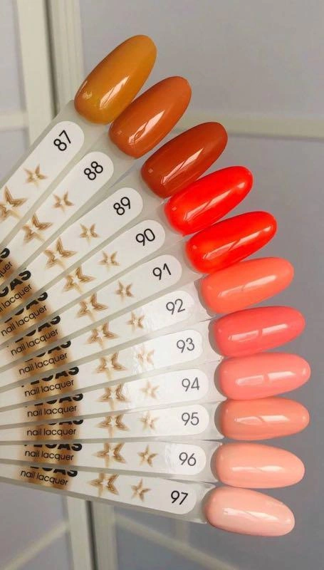 Гель-лаки Vegas Nail Lacquer 093 рожево-кораловий, емаль 6 мл