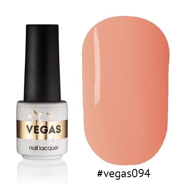 Гель-лак Vegas Nail Lacquer 094 світлий рожево-кораловий, емаль 6 мл