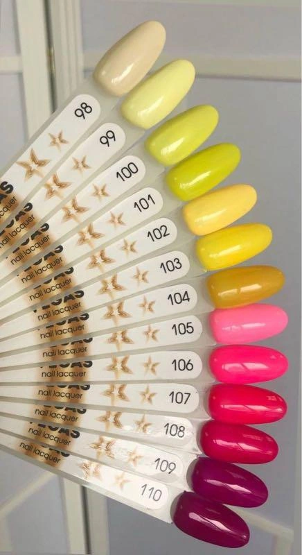 Гель-лак Vegas Nail Lacquer 099 світлий жовтий, емаль 6 мл