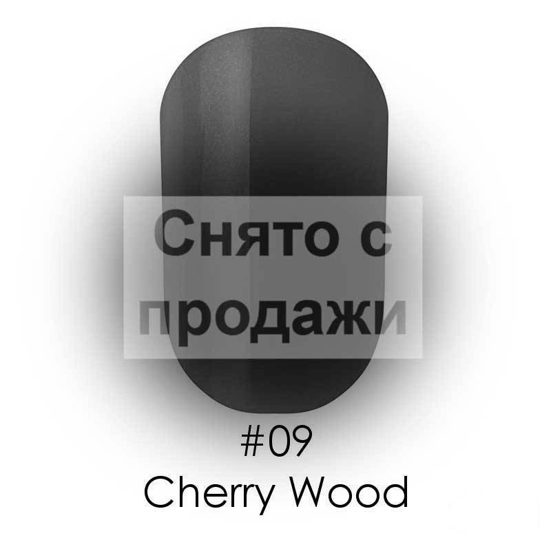Гель лак Naomi Gel Polish №09 Cherry Wood темний насичено червоний 12 мл