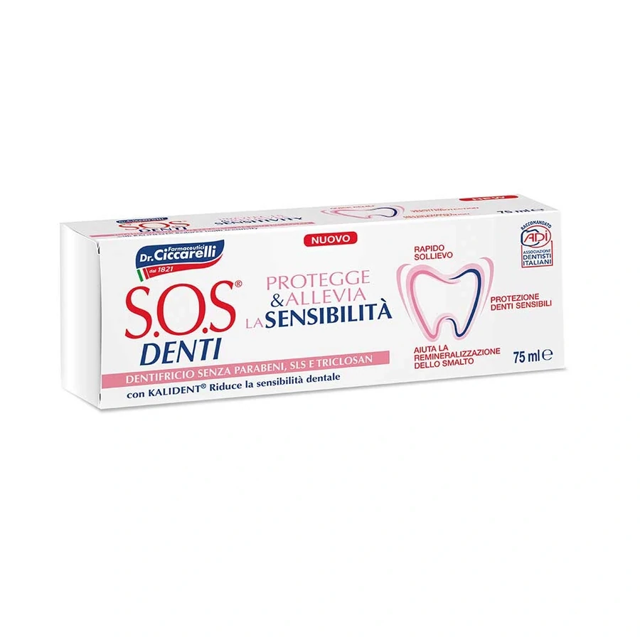 Зубна паста Pasta del Capitano Зубна паста SOS Denti Sensitivity Захист чутливих зубів з низькою абразивністю 75 мл