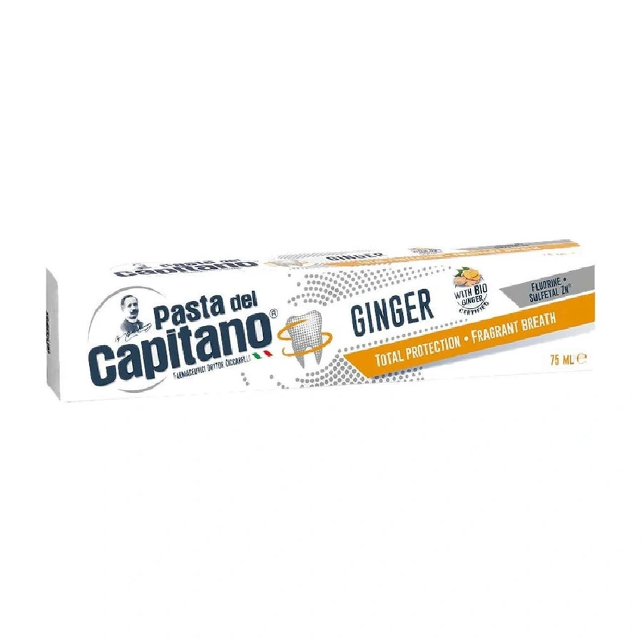 Зубна паста Pasta del Capitano Зубна паста Ginger Антибактеріальна з імбиром для всієї родини 75 мл