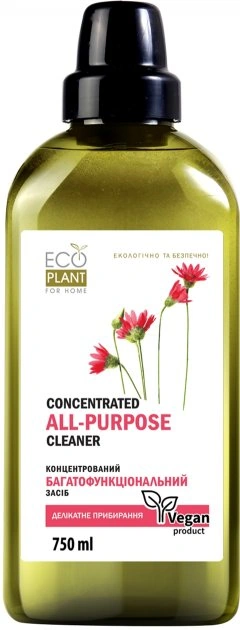 Концентрат Ecoplant Концентрований екологічний багатофункціональний засіб для підлоги, для різних поверхонь 750 мл