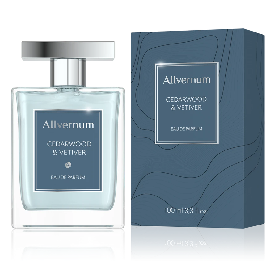 Чоловіча парфумована вода Allvernum Cedarwood & Vetiver Eau De Parfum кедр та ветивер 100 мл