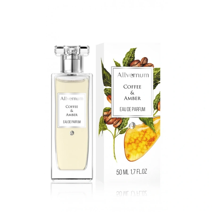 Жіноча парфумована вода Allvernum Coffee & Amber EAU De Parfum кава та жасмин 50 мл