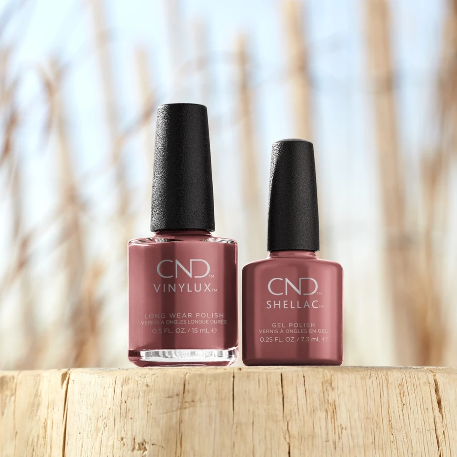 Гель-лак CND Shellac Wooded Bliss шоколадний з рожевим відтінком 7,3 мл