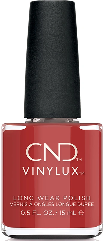 Лак CND VINYLUX 383 Books & Beaujolais червоний темний, емаль 15 мл