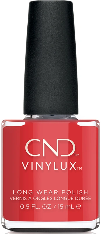 Лак CND VINYLUX 385 Soft Flame ягідний червоний, емаль 15 мл