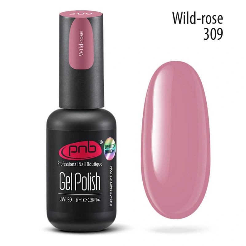 Гель-лак PNB №309 Wild-rose чайна троянда, емаль 8 мл