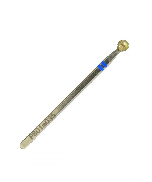 Фреза алмазна куля Kodi Diamond Nozzle P801m035 синя, середній абразив 3.5 мм