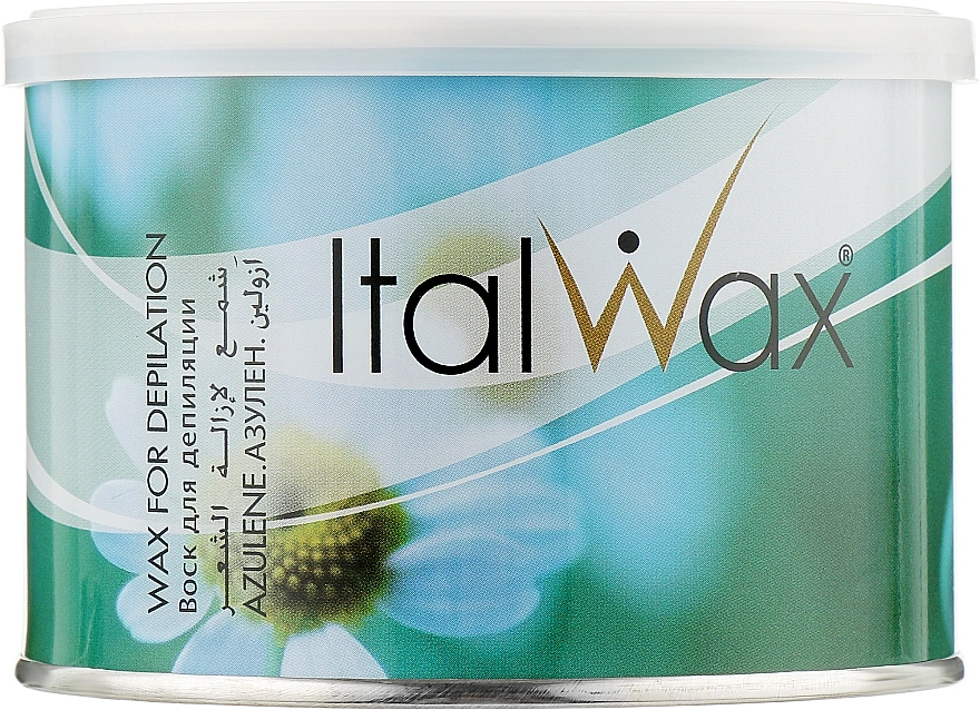 Теплий віск для депіляції Азулен ItalWax Wax For Depilation Azulene 400 мл