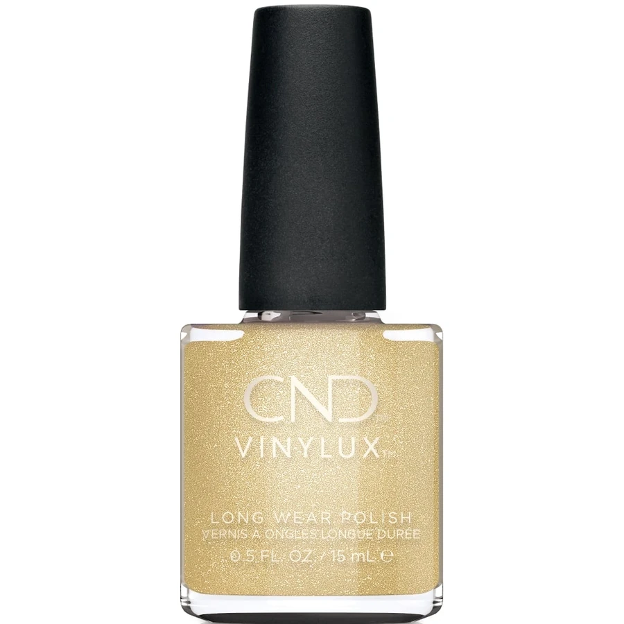 Лак CND VINYLUX 389 Glitter Sneakers щільне золото 15 мл