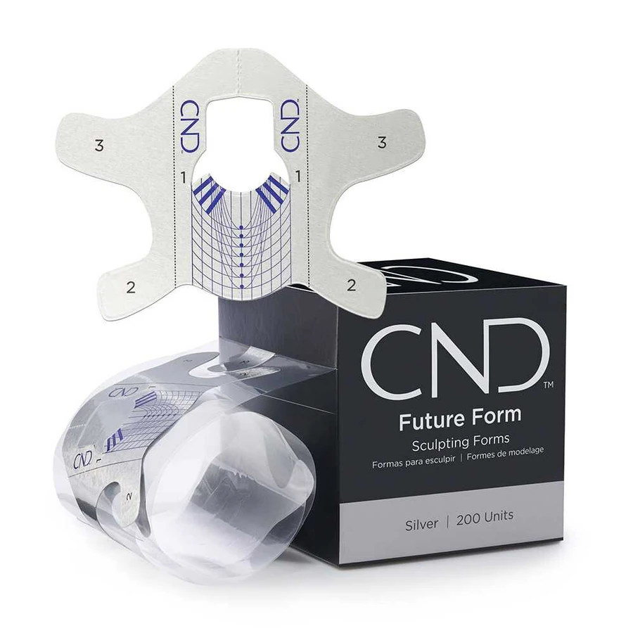 Багаторазові металеві форми для нарощування нігтів CND Future Forms 200 шт