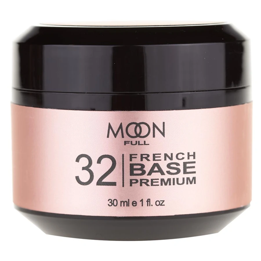 База для зміцнення ламких та слабких нігтів MOON FULL Full Baza French Premium №32 холодно-бежева 30 мл