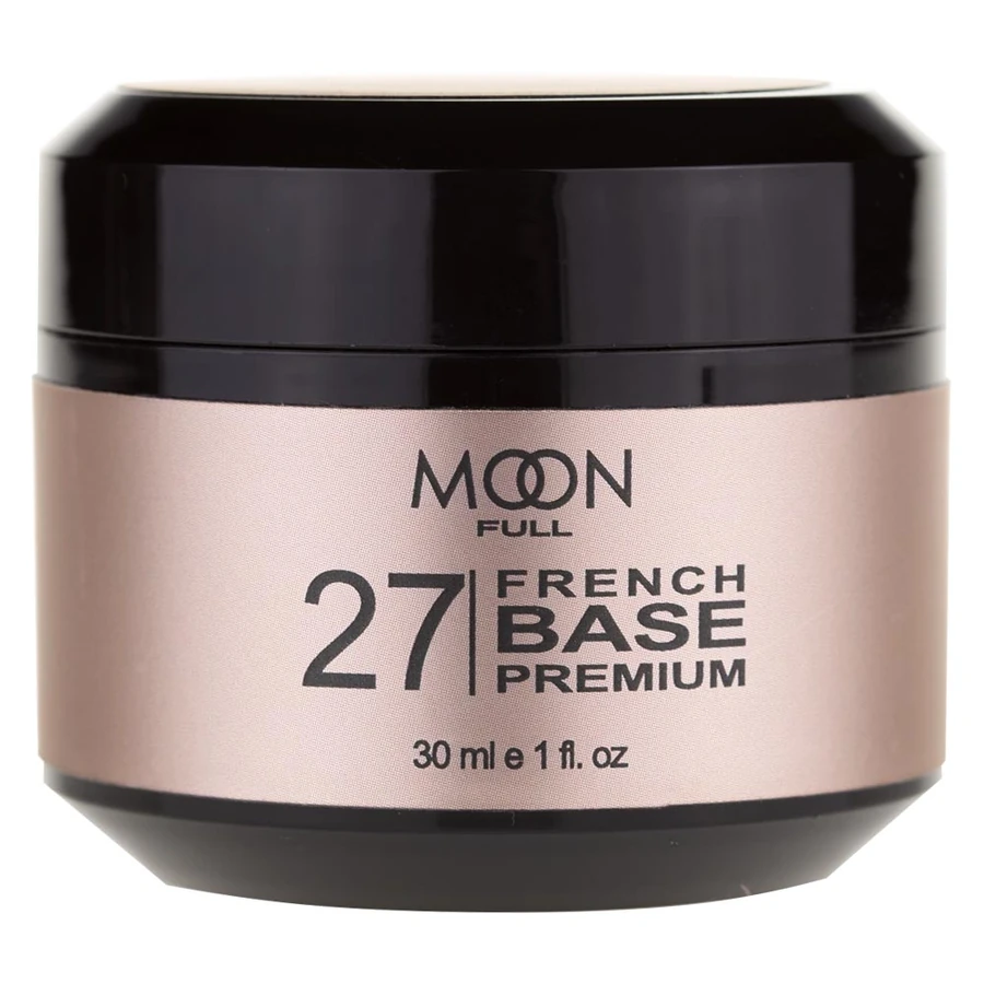 База для зміцнення ламких та слабких нігтів MOON FULL Full Baza French Premium №27 бежева 30 мл