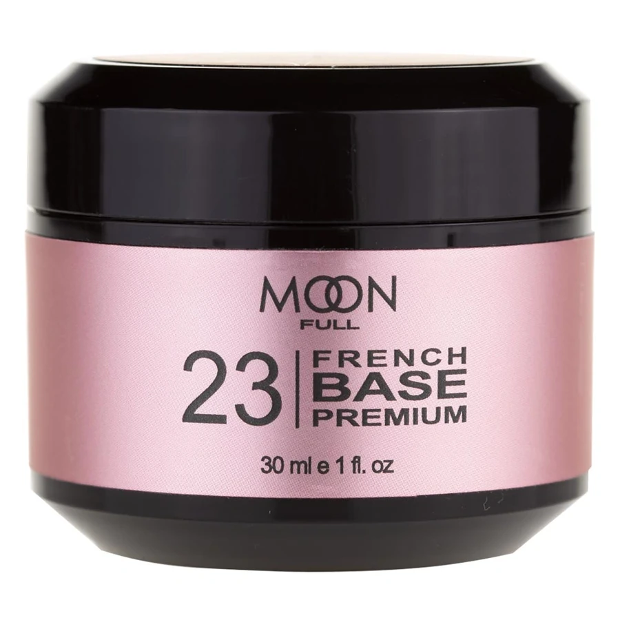 База для зміцнення ламких та слабких нігтів MOON FULL Full Baza French Premium №23 кремово-біла 30 мл
