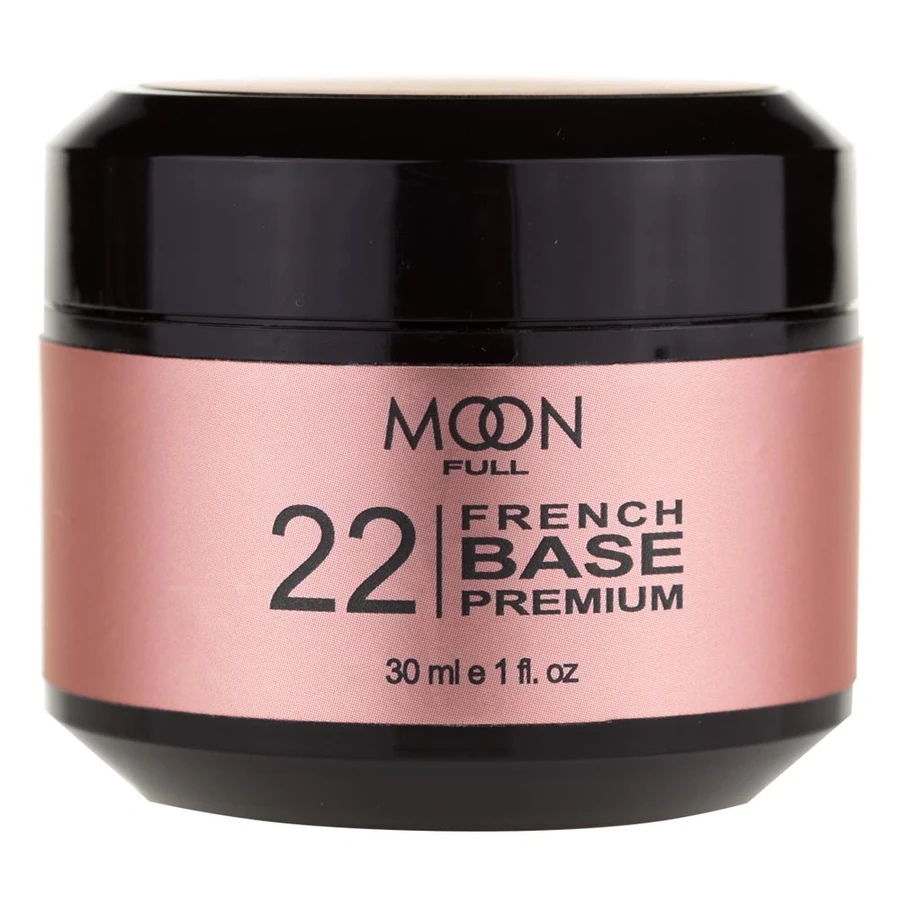 База для зміцнення ламких та слабких нігтів MOON FULL Full Baza French Premium №22 кремово-бежева 30 мл