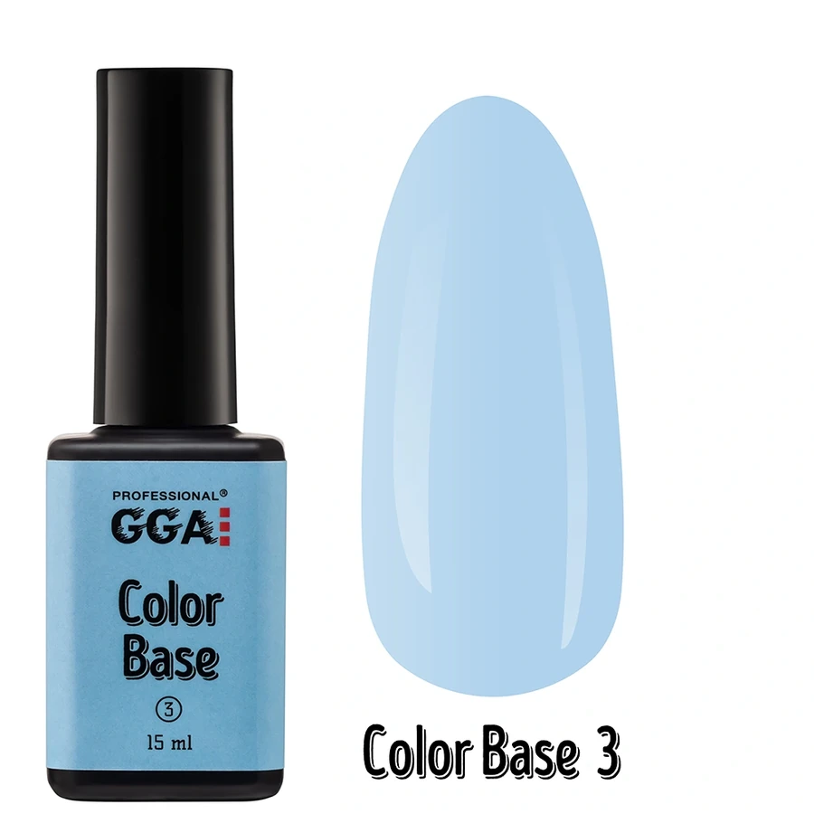 Кольорове базове покриття GGA Professional Color Base №03 небесно-блакитний 15 мл