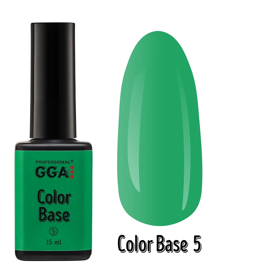 Кольорове базове покриття GGA Professional Color Base №05 зелений 15 мл