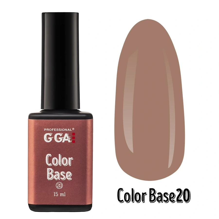 Кольорове базове покриття GGA Professional Color Base №20 пильний бежевий 15 мл
