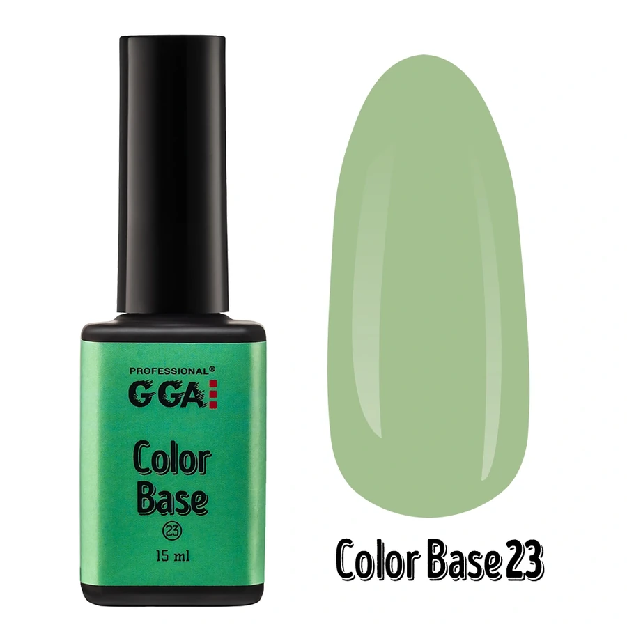 Кольорове базове покриття GGA Professional Color Base №23 оливковий 15 мл