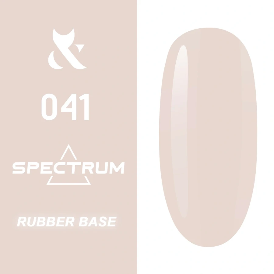 Кольорова каучукова база FOX Spectrum Rubber Base 041 ніжно-бежева 14 мл