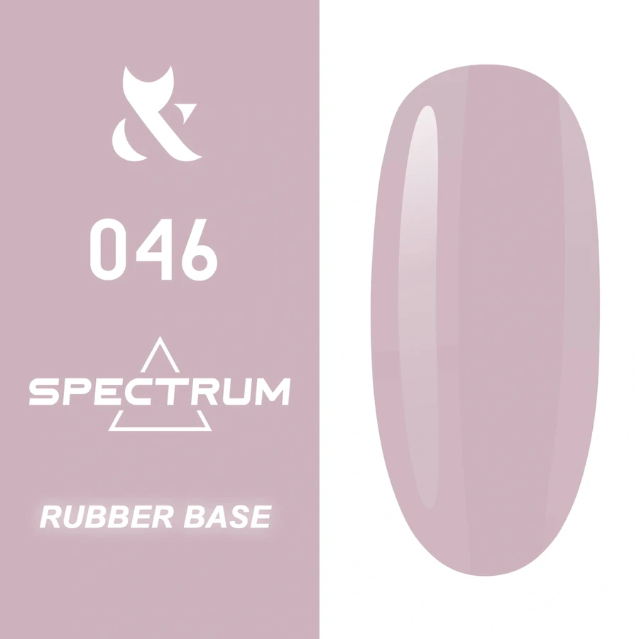 Кольорова каучукова база FOX Spectrum Rubber Base 046 лилово-рожева 14 мл