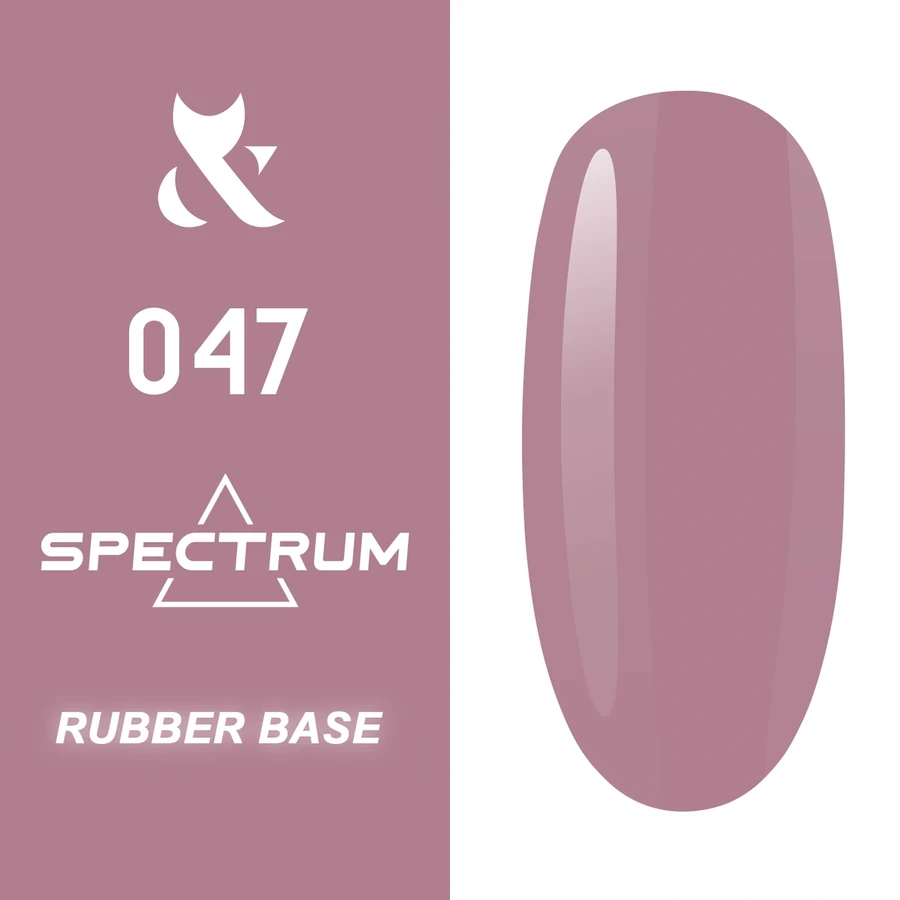 Кольорова база каучукова FOX Spectrum Rubber Base 047 приглушено рожева 14 мл
