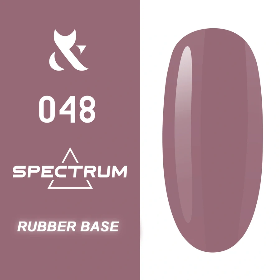 Кольорова каучукова база FOX Spectrum Rubber Base 048 темно- рожева 14 мл