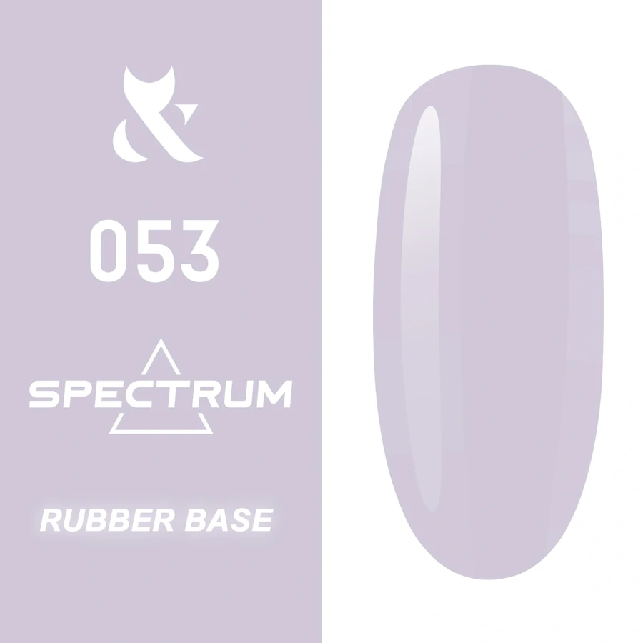 Кольорова каучукова база FOX Spectrum Rubber Base 053 молочно-лілова 14 мл