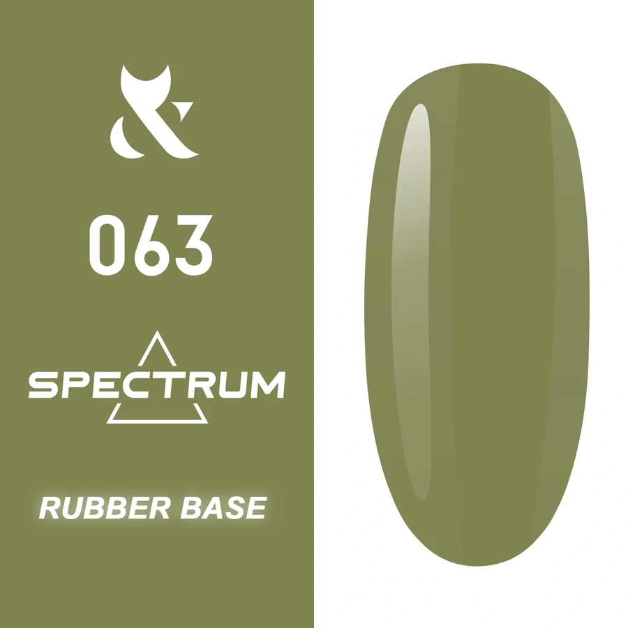 Кольорова каучукова база FOX Spectrum Rubber Base 063 оливкова 14 мл