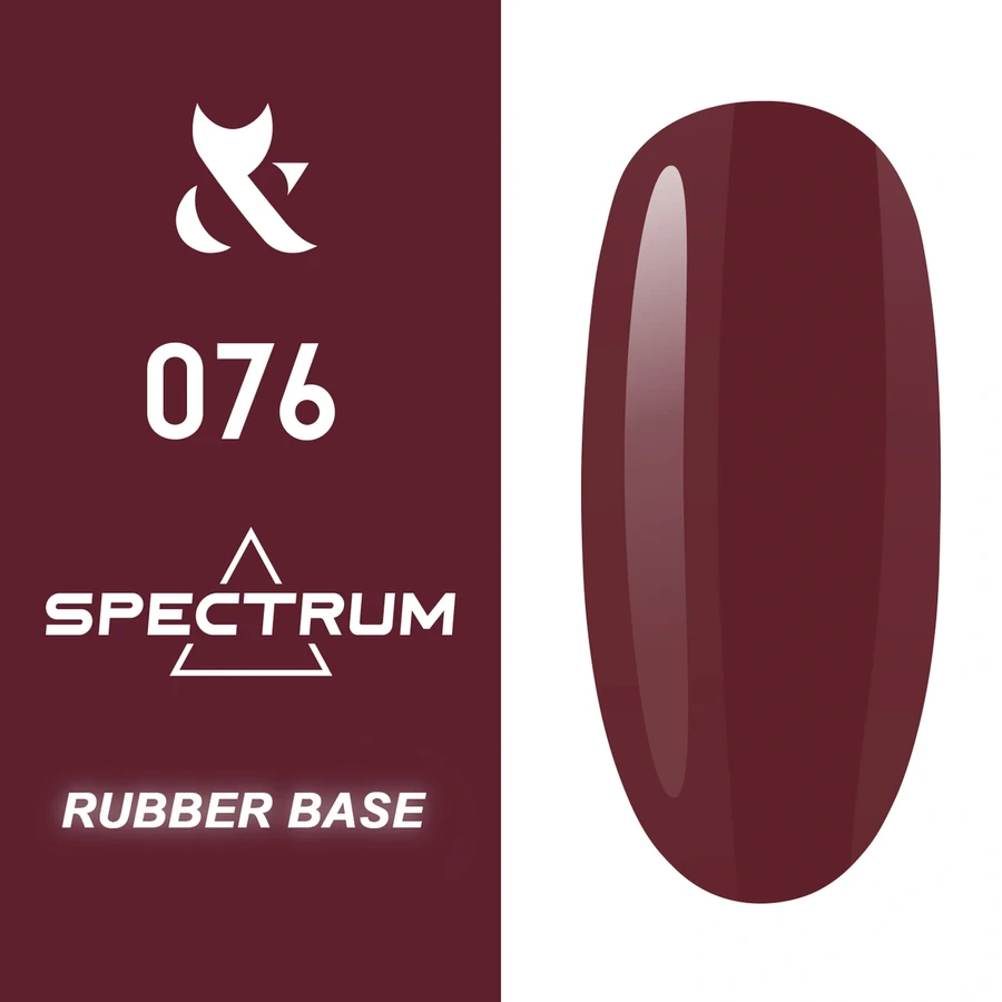 Кольорова каучукова база FOX Spectrum Rubber Base 076 малиново-бордова 14 мл