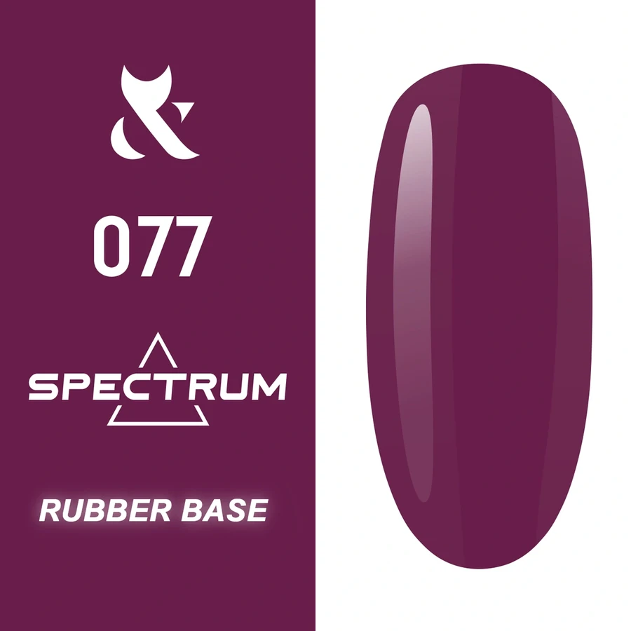 Кольорова каучукова база FOX Spectrum Rubber Base 077 рожево-бордова 14 мл