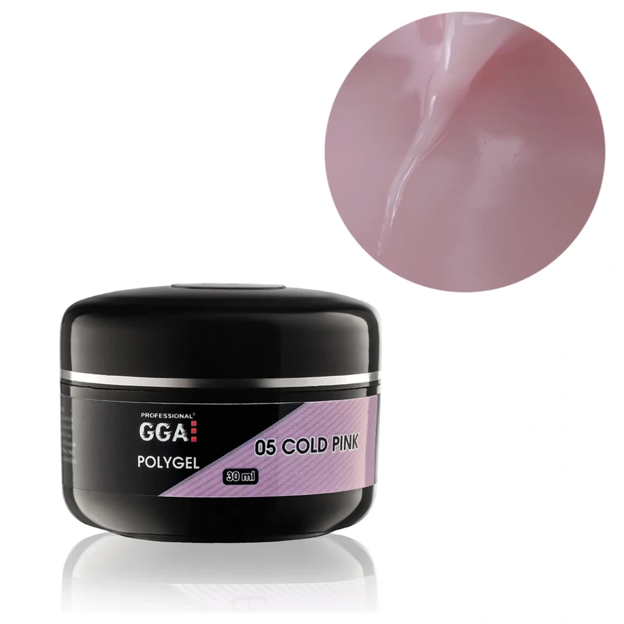 Полігель GGA Professional Polygel №5 Cold Pink холодний рожевий 30 мл