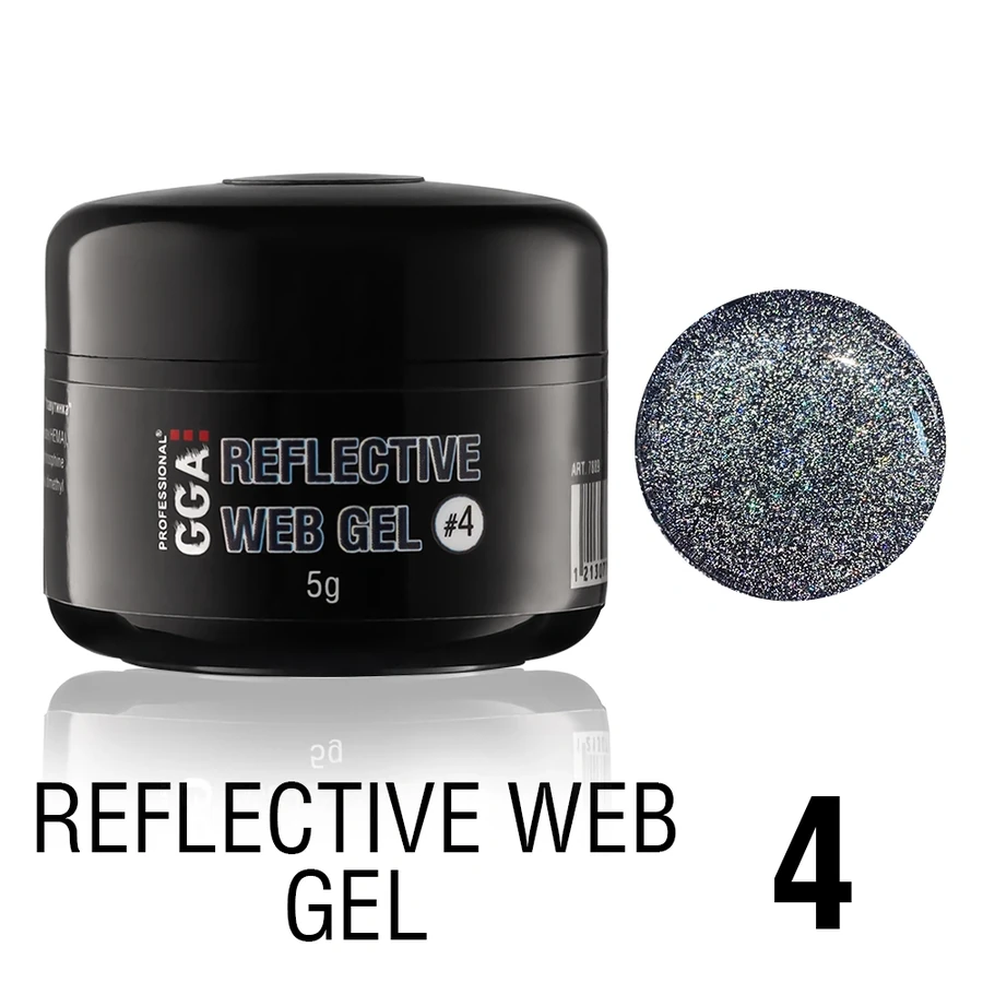 Гель-павутинка світловідбивна GGA Professional Reflective Web GEL 04 чорний 5 г