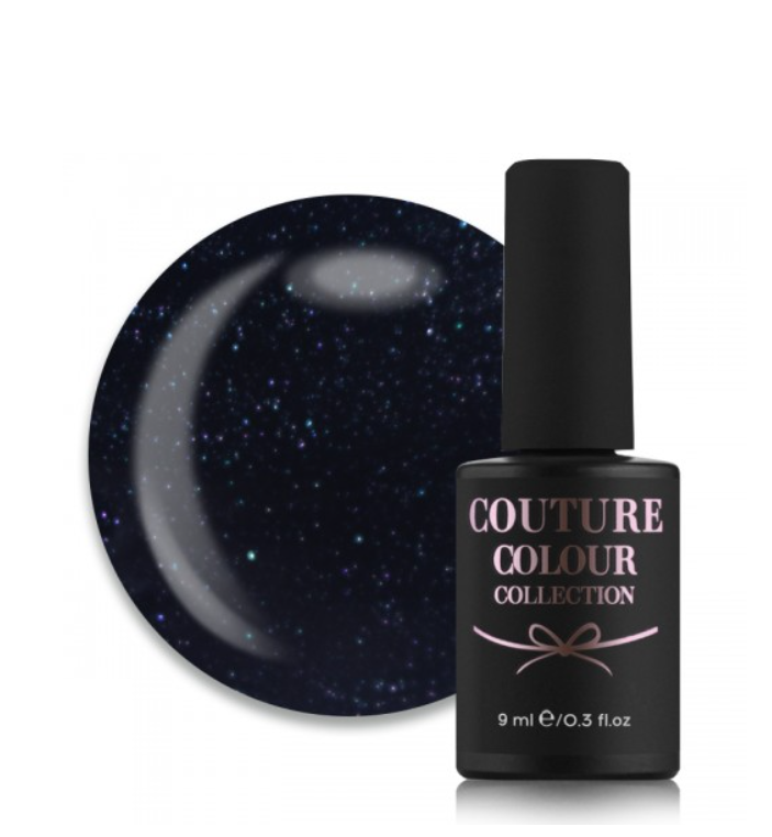 Гель-лак Couture Colour Gel Polish 174 чорний, із шиммером 9 мл