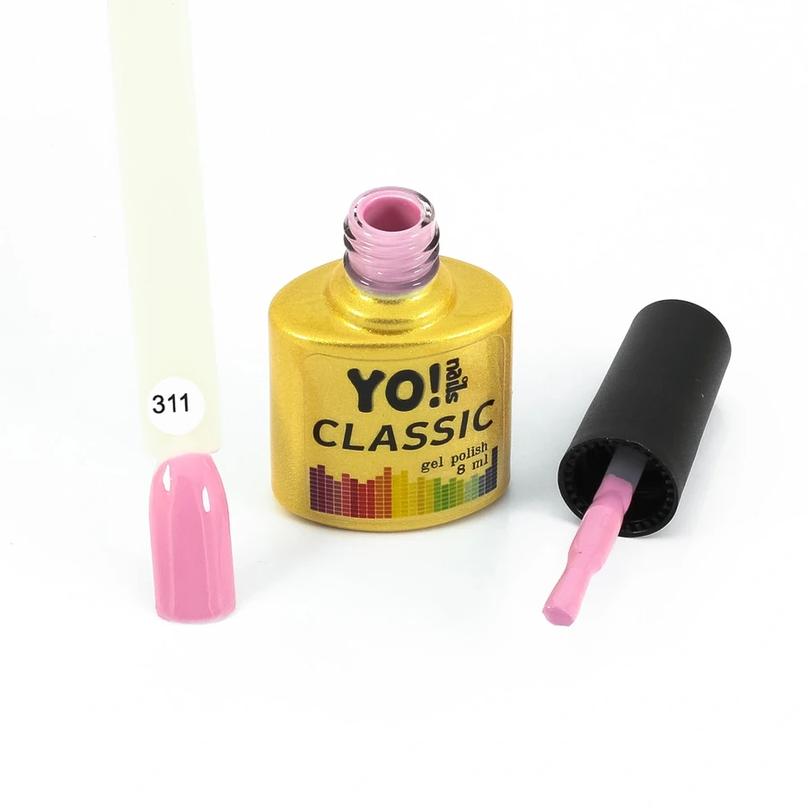 Гель-лак Yo!Nails Classic Gel Polish №311 пилово-рожевий, емаль 8 мл