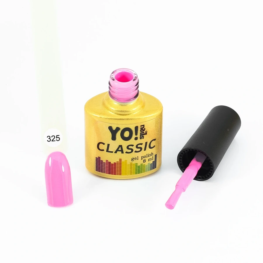 Гель-лак Yo!Nails Classic Gel Polish №325 цукерково-рожевий, емаль 8 мл