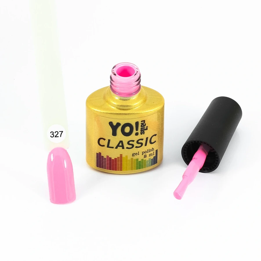Гель-лак Yo!Nails Classic Gel Polish №327 пломбірно-рожевий, емаль 8 мл