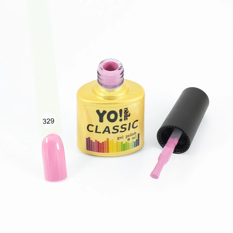 Гель-лак Yo!Nails Classic Gel Polish №329 рожево-ліловий, емаль 8 мл