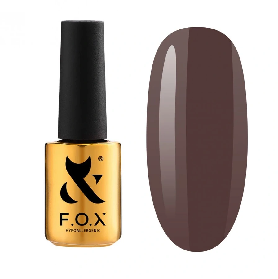 Гель-лак FOX Gel-polish Gold Spectrum 092 коричневий, емаль 7 мл