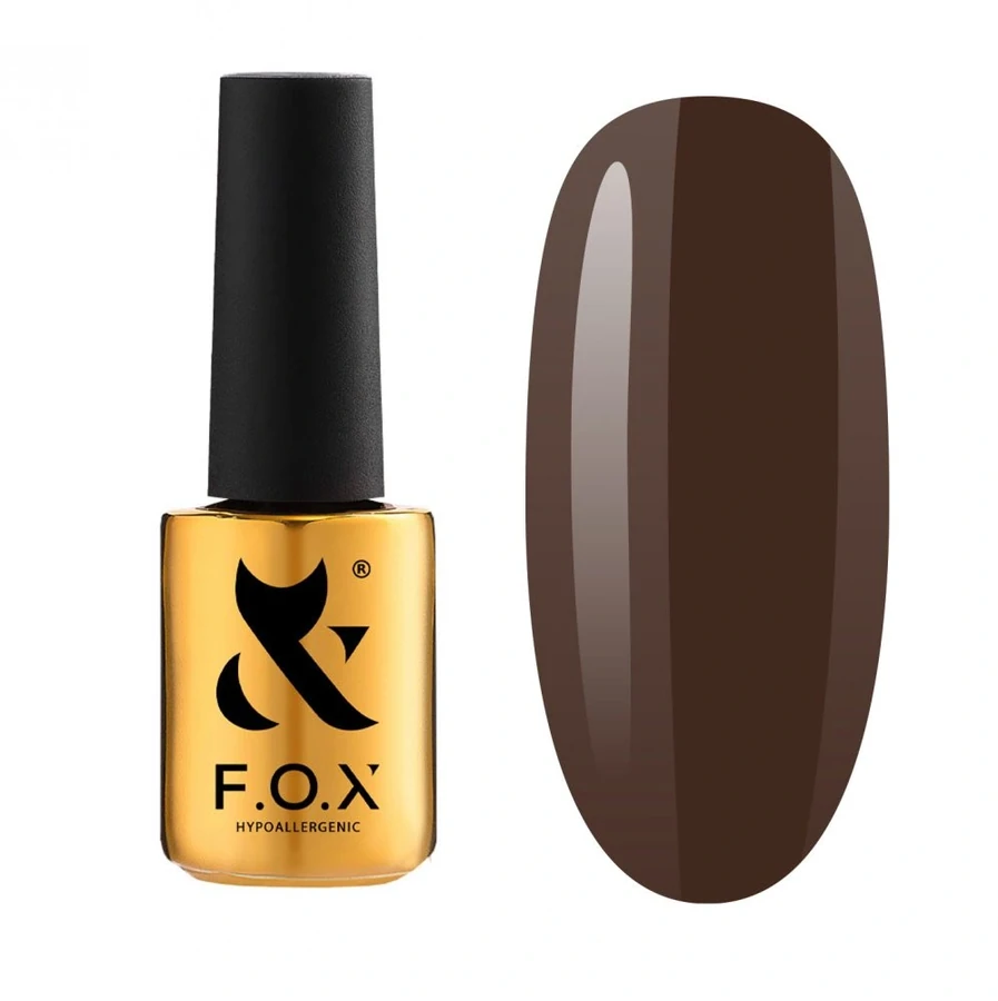 Гель-лак FOX Gel-polish Gold Spectrum 093 темно-коричневий, емаль 7 мл