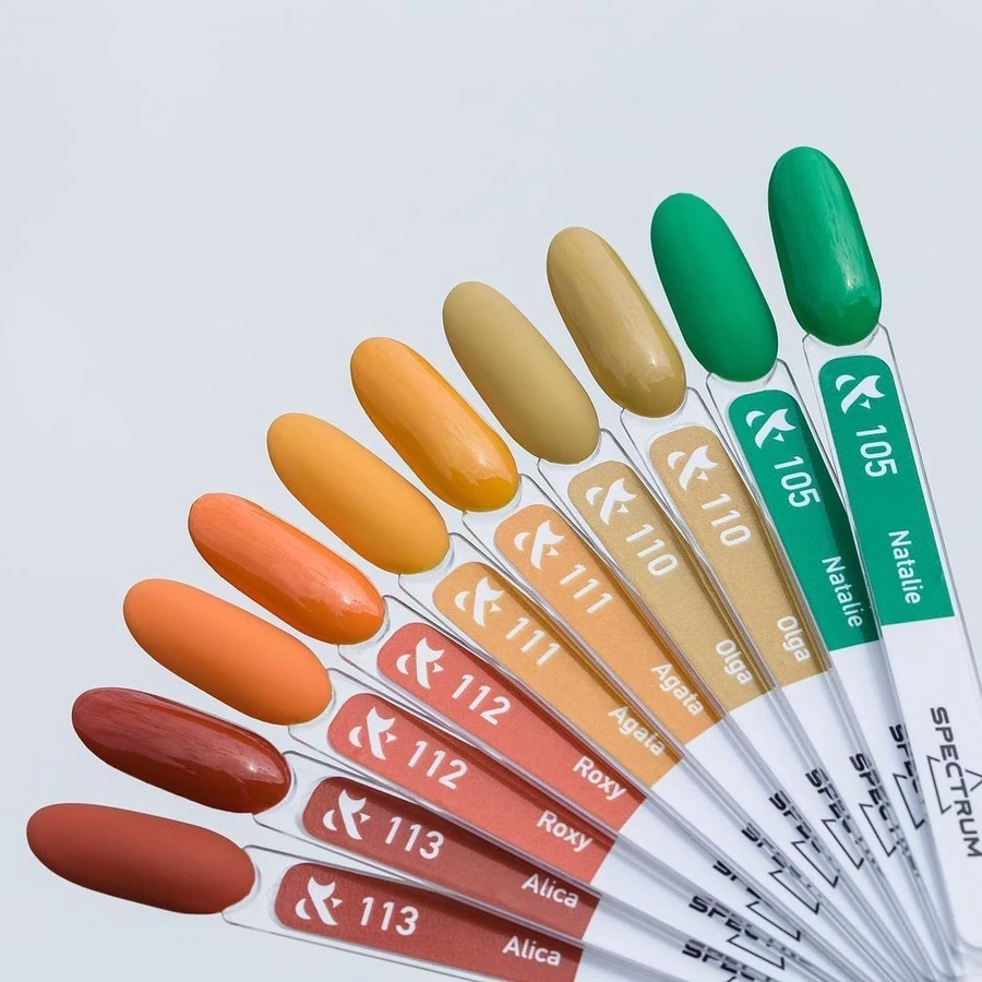 Гель-лак FOX Gel-polish Gold Spectrum 112 морквяний, емаль 7 мл