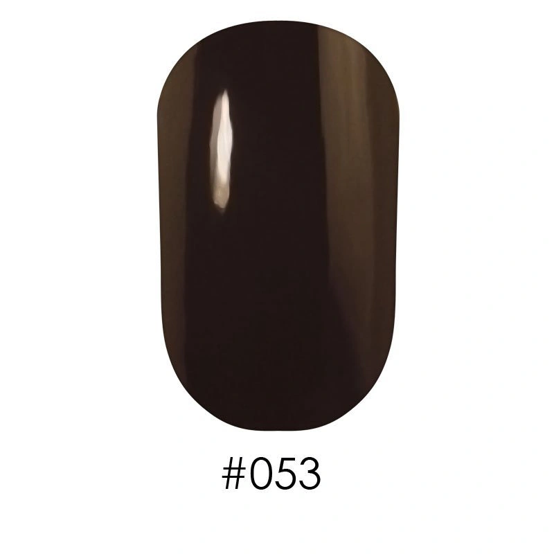 Лак Naomi Nail Lacquer 053 Naomi чорний коричневий, емаль 12 мл