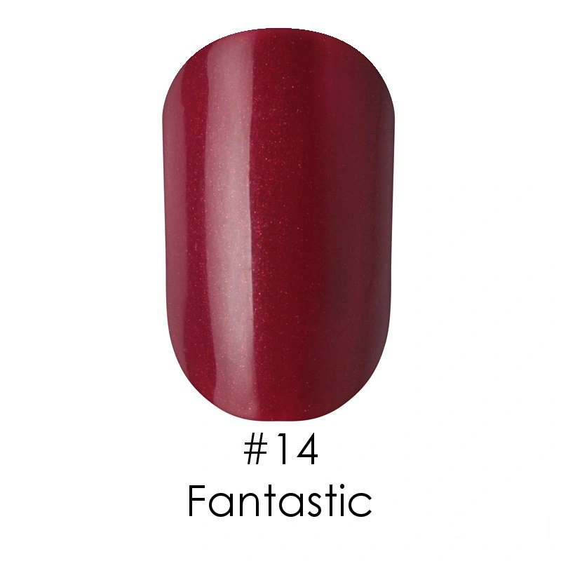 Гель-лак Naomi Gel Polish №14 Fantastic бордовий із шиммером 12 мл